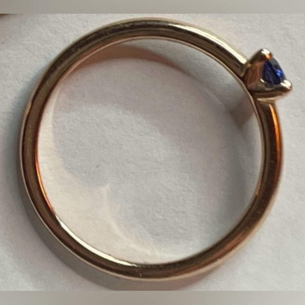 Pandora Ring Blue Stone Size 5